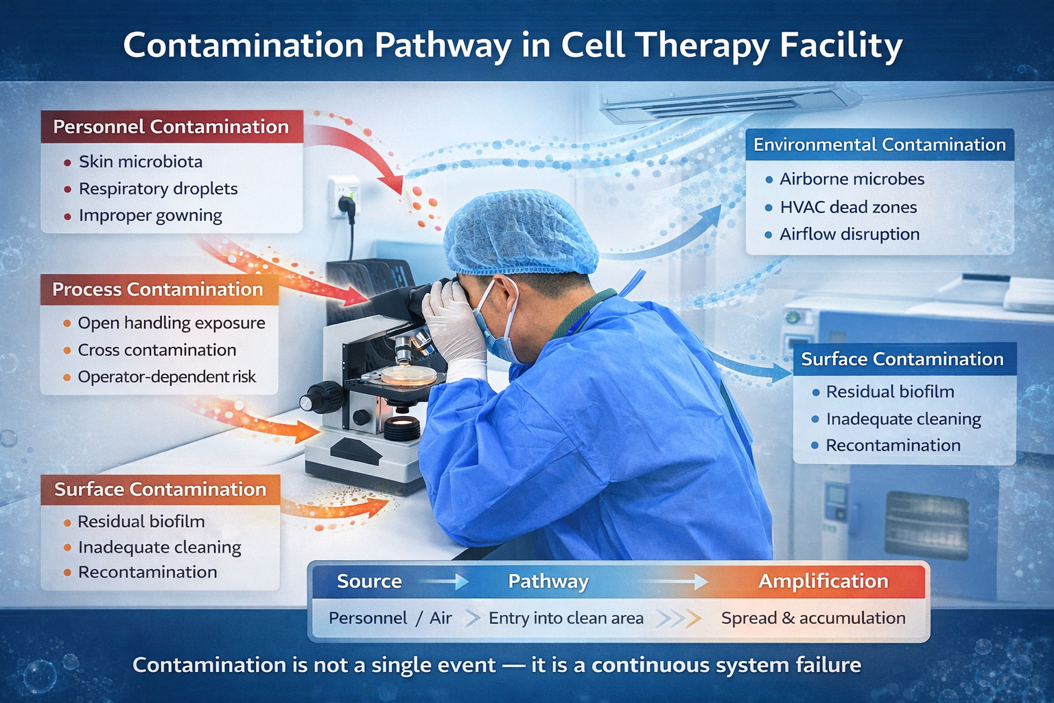 Why 90% of Cell Therapy Contamination Cannot Be Solved by Disinfection